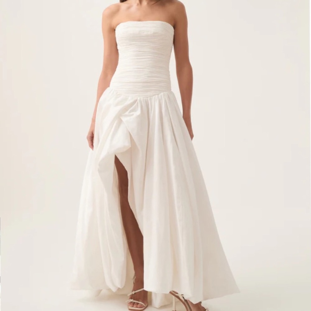 AJE Violette Bubble Hem Maxi Dress